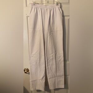 White Loose Fitted Pants